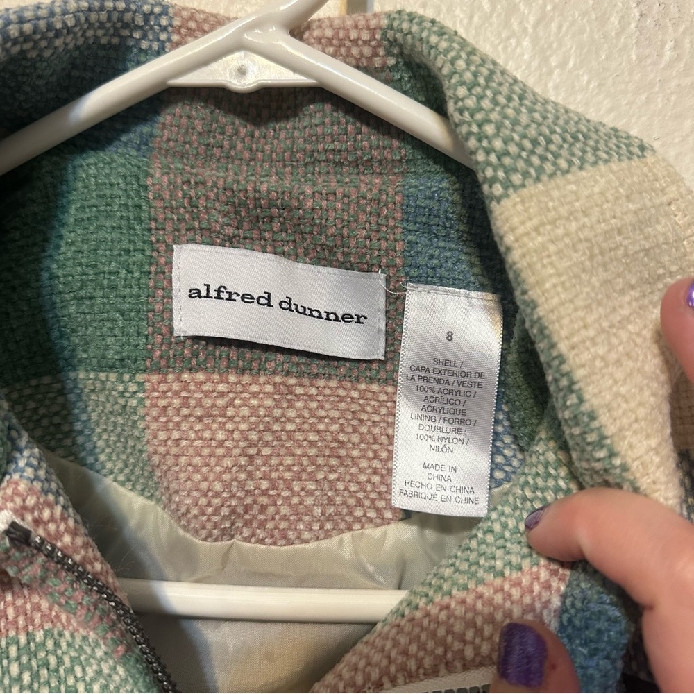 Alfred Dunner pastel patchwork jacket - Picture 6 of 7